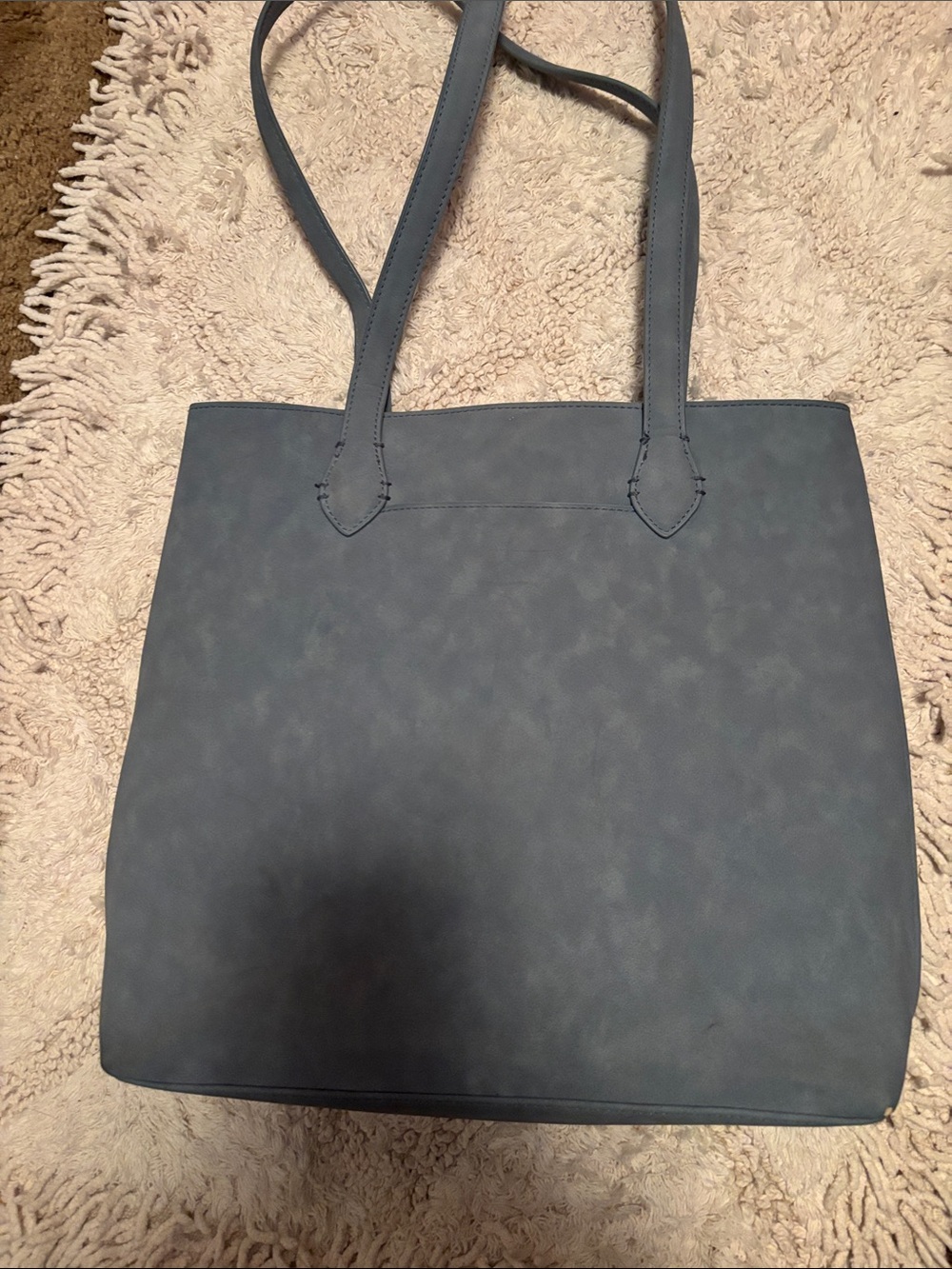 Universal Thread Slate Blue Large Tote with Long Straps
